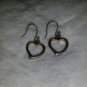 Sterling silver Heart earrings